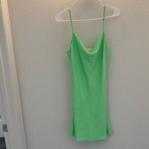 re:named Lime Green Camisole Dress